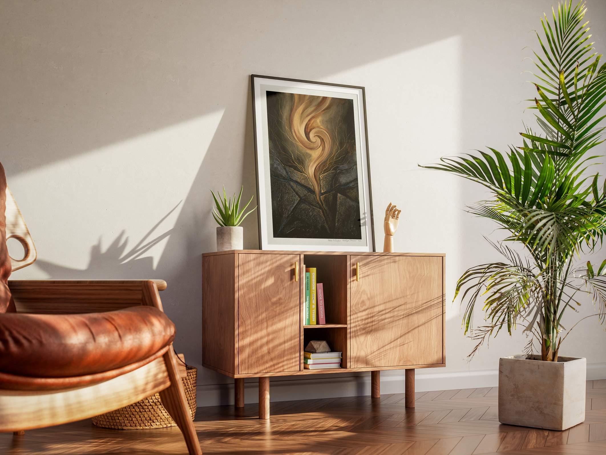 Silent Archetypes #1: The Subterranean Awakener - Abstract Symbolism Wall Art Print view 7