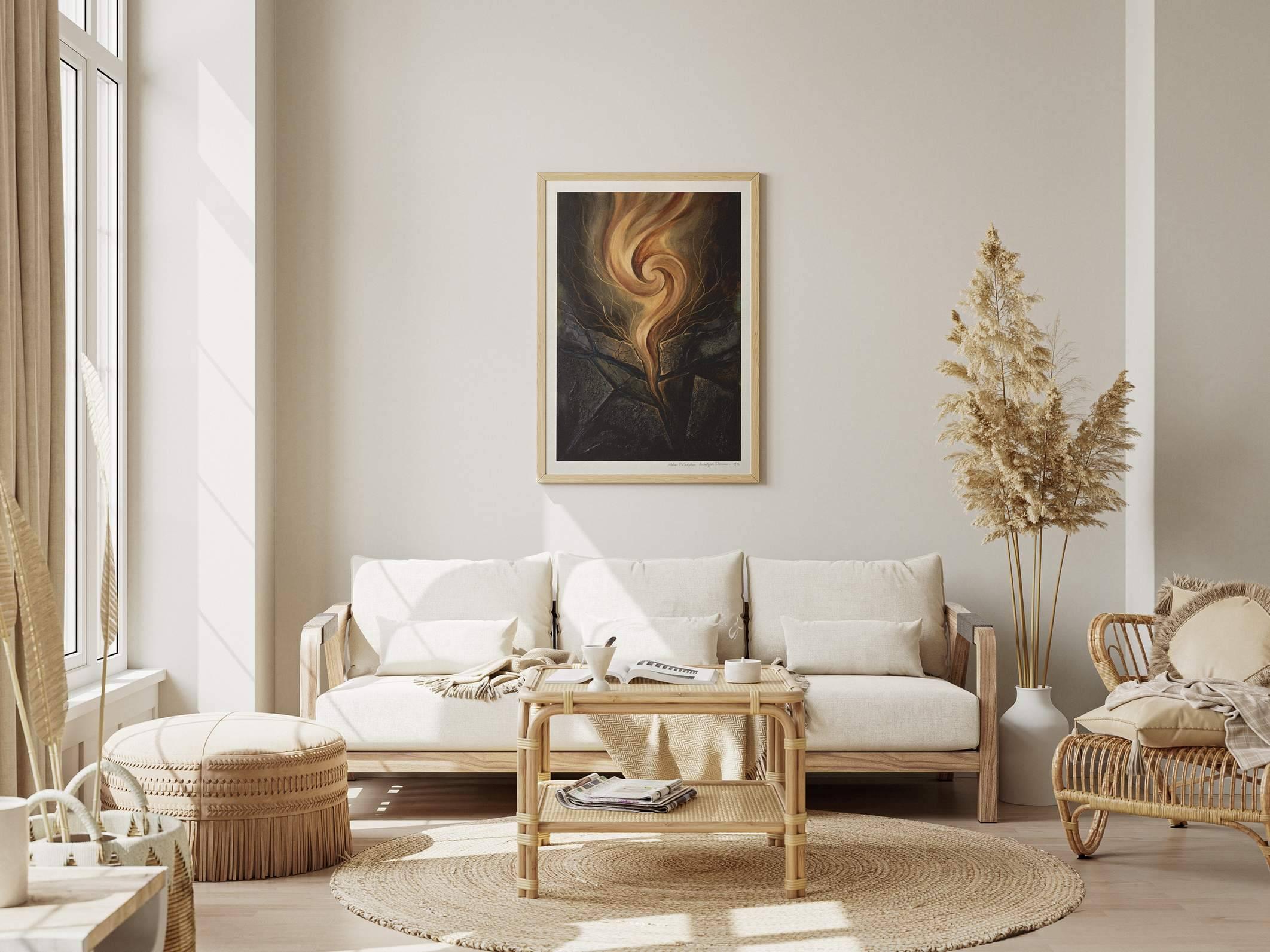 Silent Archetypes #1: The Subterranean Awakener - Abstract Symbolism Wall Art Print view 8