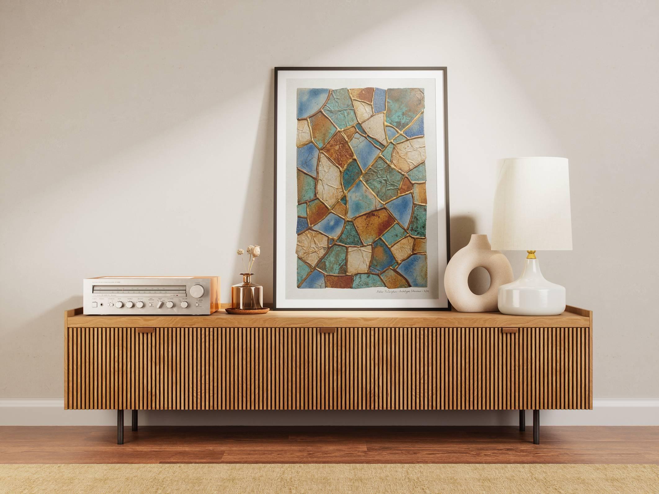 Silent Archetypes #2: Guardian of Fragments - Abstract Symbolism Wall Art Print view 5