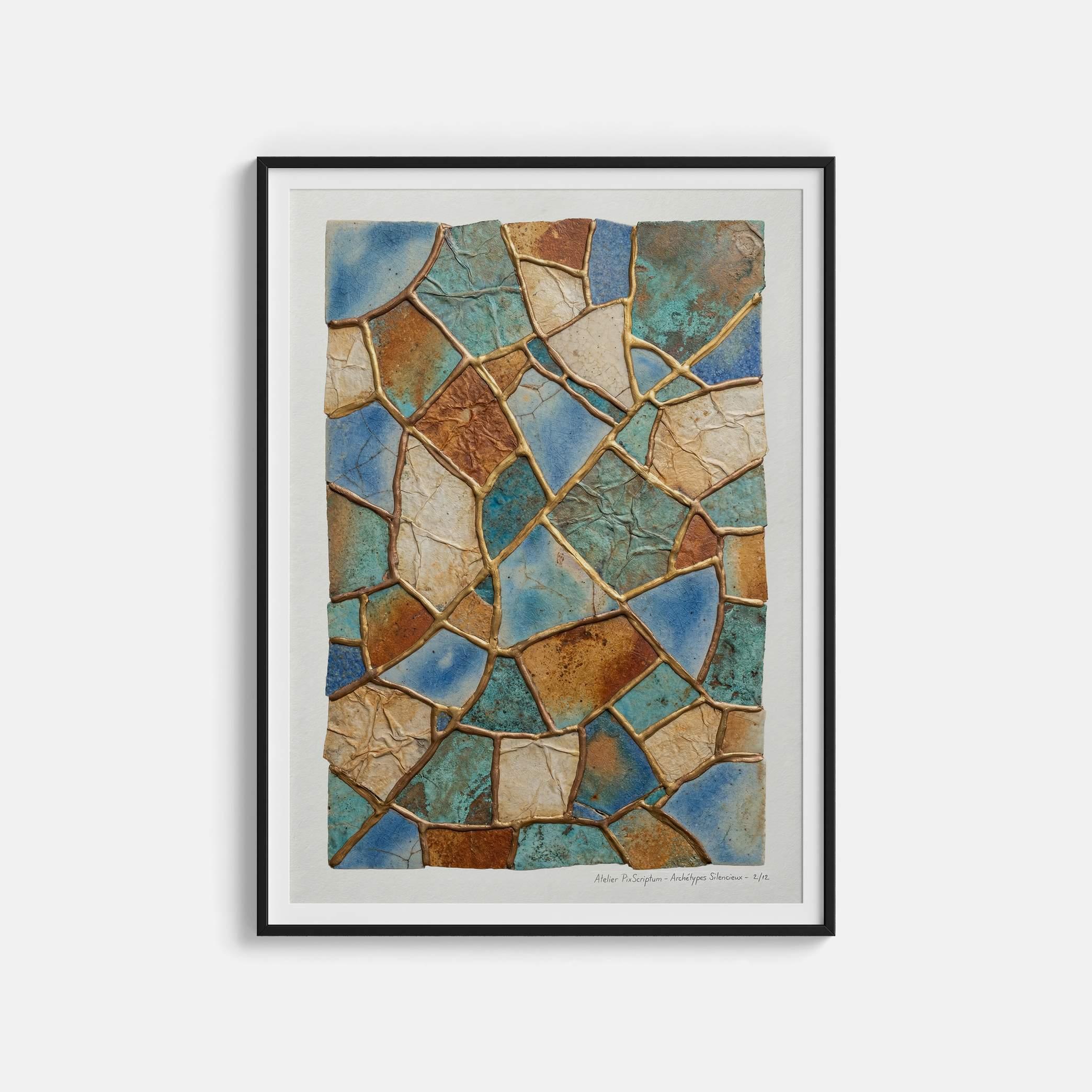 Silent Archetypes #2: Guardian of Fragments - Abstract Symbolism Wall Art Print view 1