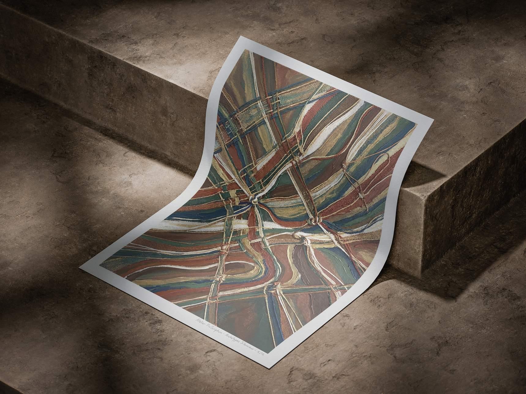 Silent Archetypes #4: Weaver of Destinies - Abstract Symbolism Wall Art Print view 4