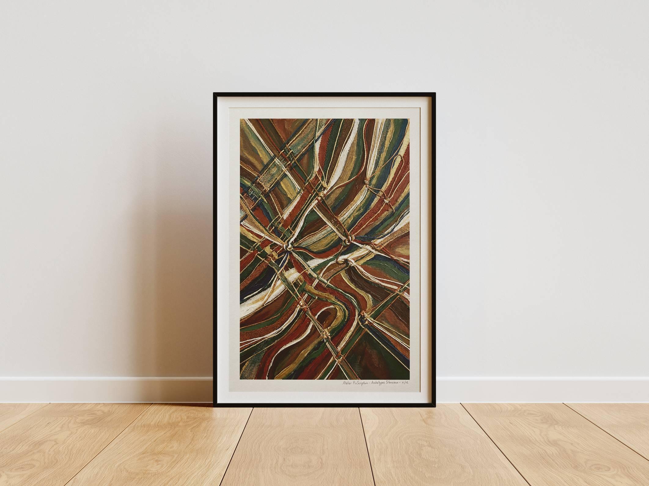 Silent Archetypes #4: Weaver of Destinies - Abstract Symbolism Wall Art Print view 5