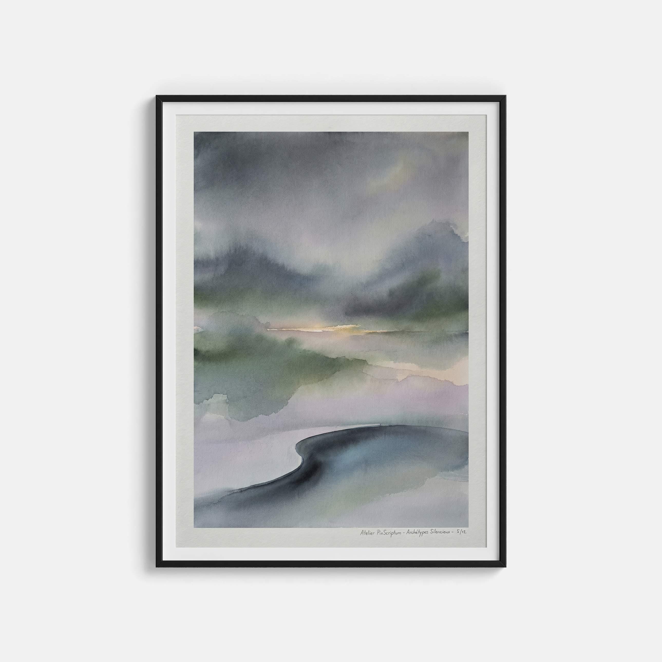 Silent Archetypes #5: Eve of the Unknown - Abstract Symbolism Wall Art Print view 1