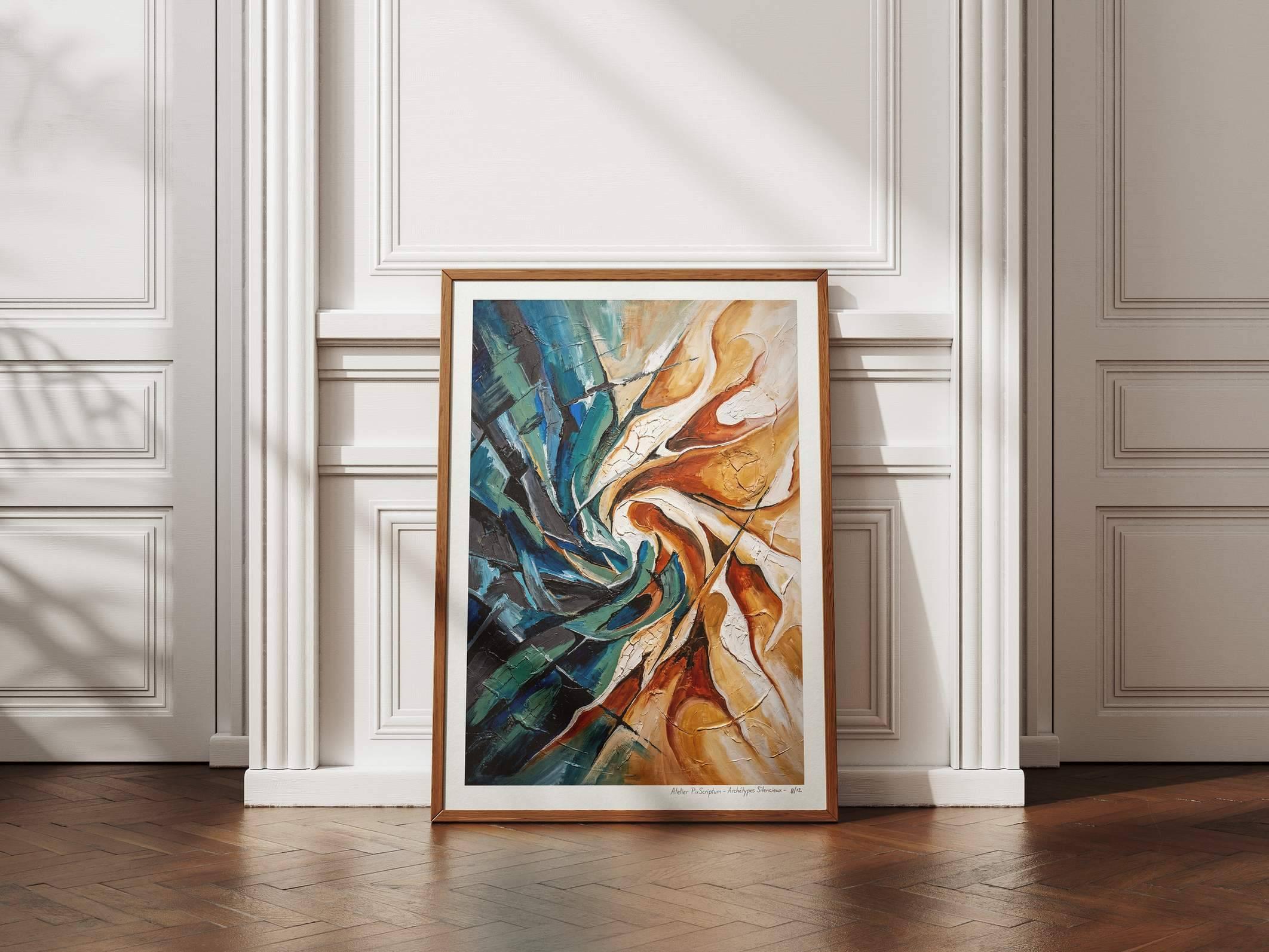 Silent Archetypes #8: Dance of Contradictions - Abstract Symbolism Wall Art Print view 8
