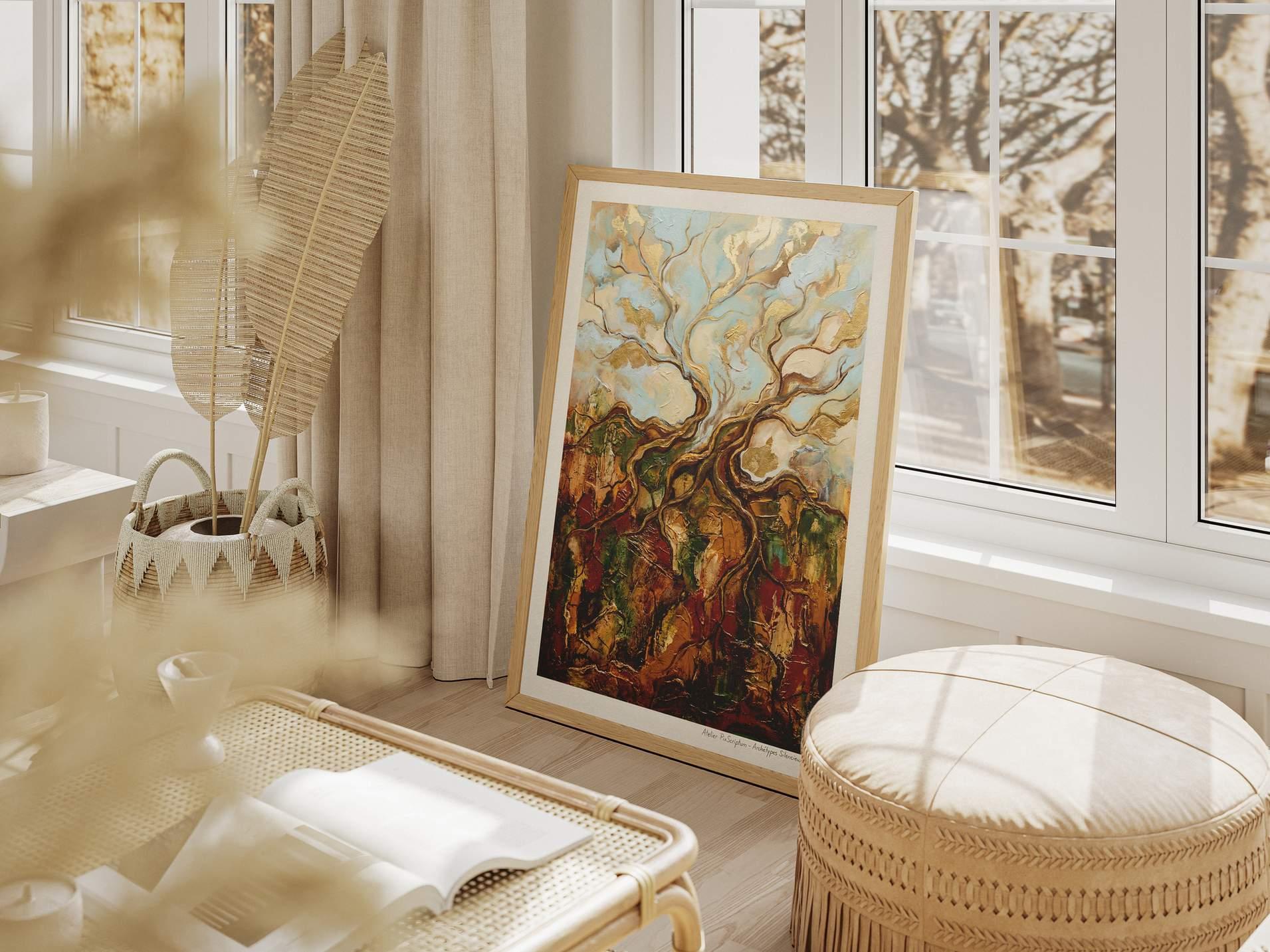 Silent Archetypes #11: Song of Roots - Abstract Symbolism Wall Art Print view 6