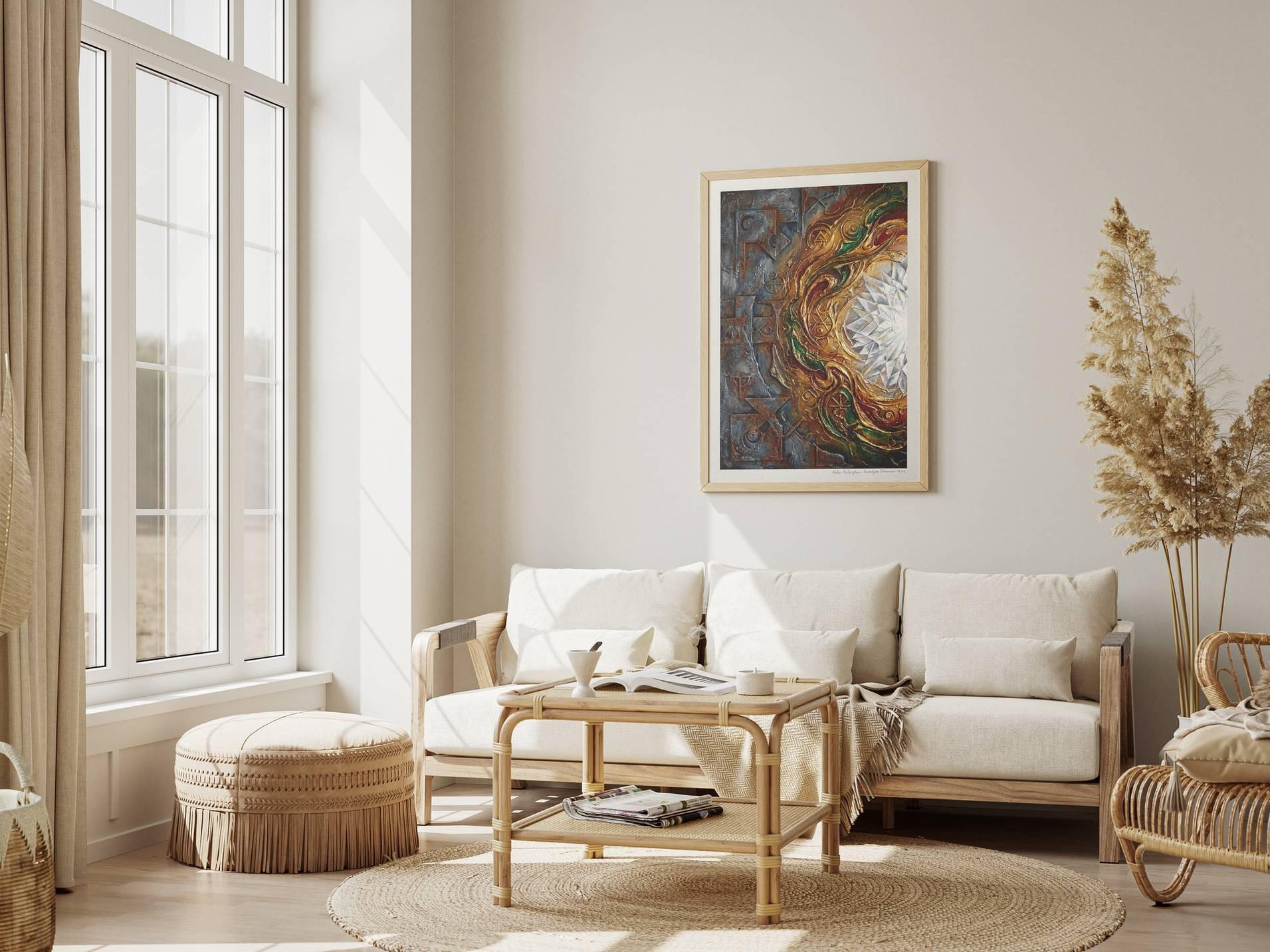 Silent Archetypes #12: Alchemist of Time - Abstract Symbolism Wall Art Print view 7